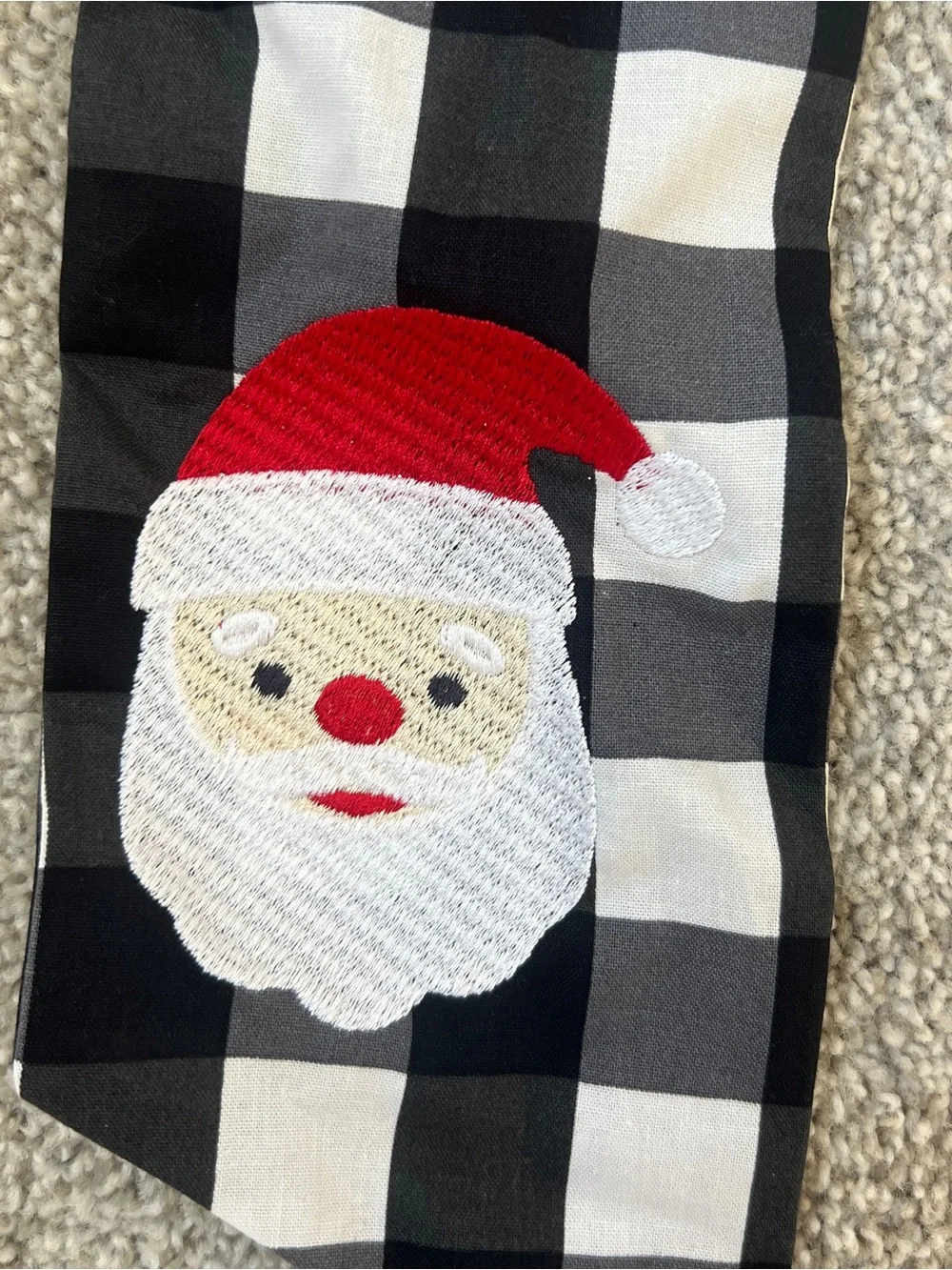 Christmas Wreath Sash With Embroidered B